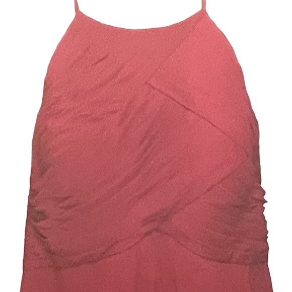 AW.Bridal red pleated bodice dress, open back, size 20 - Picture 3 of 7